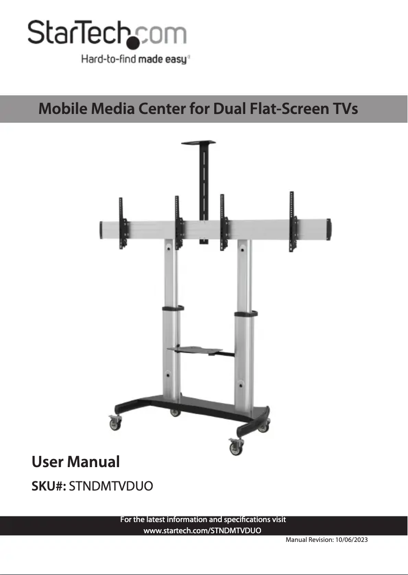 Página 1 del manual Manual de usuario StarTech.com STNDMTVDUO