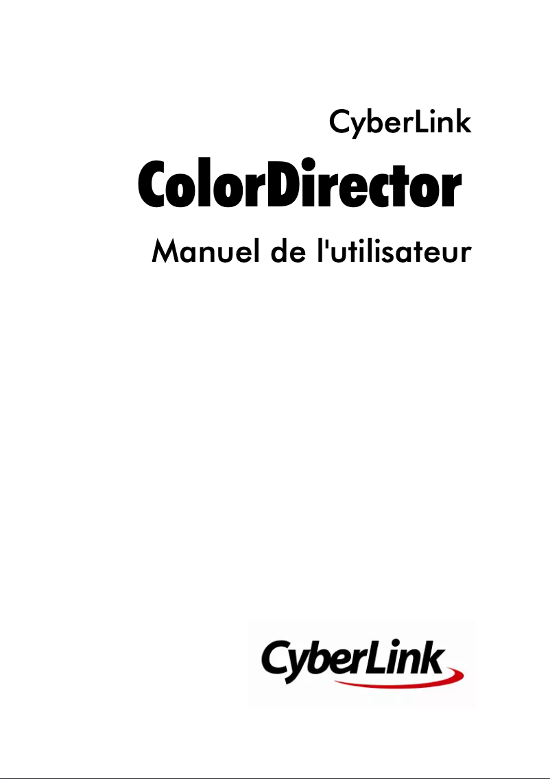 Página 1 del manual Manual de usuario Cyberlink ColorDirector