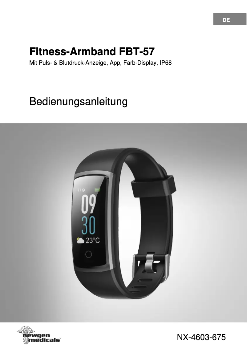 Página 1 del manual Manual de usuario Newgen Medicals FBT-57