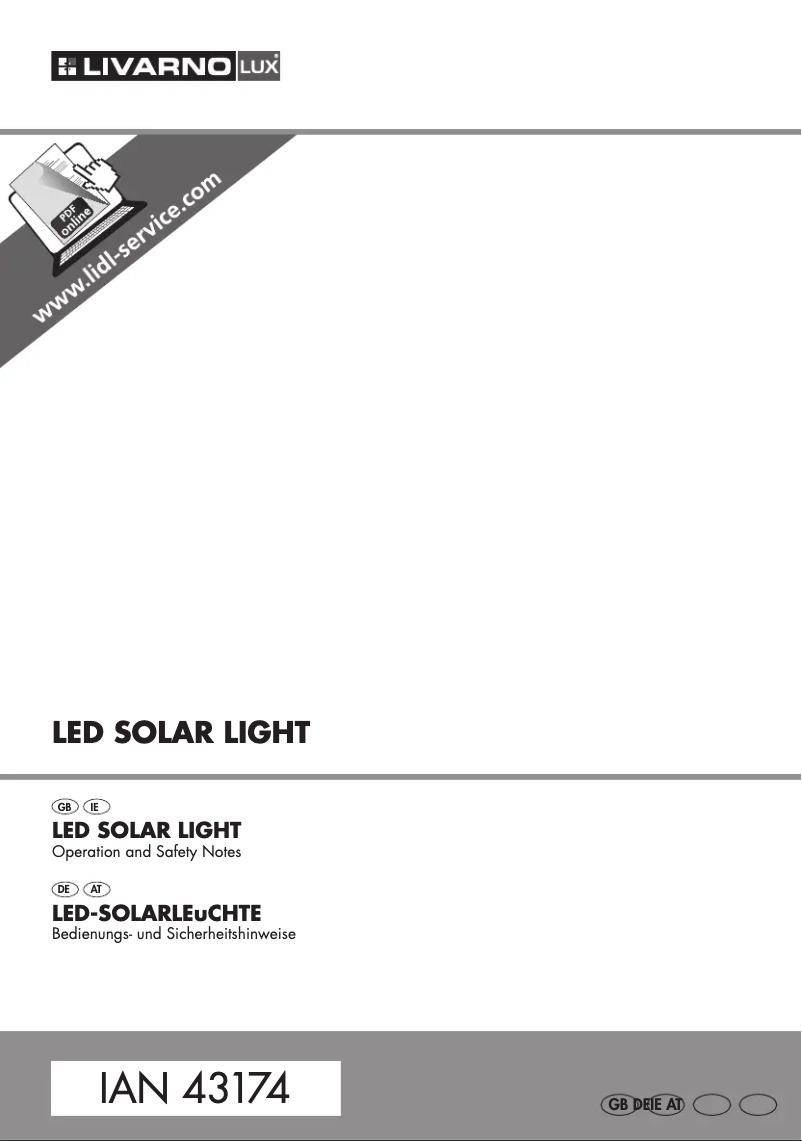 Imagen de la primera página del manual del dispositivo IAN 43174