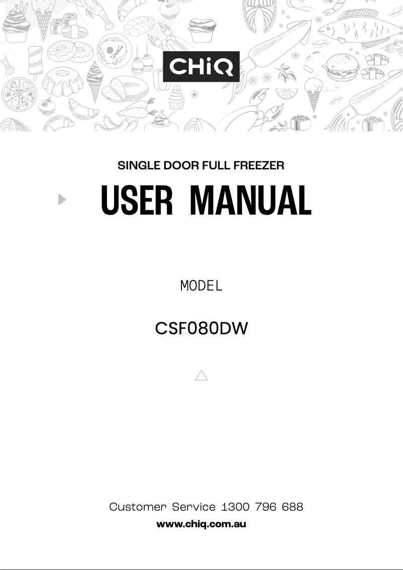 Imagen de la primera página del manual del dispositivo CSF080DW