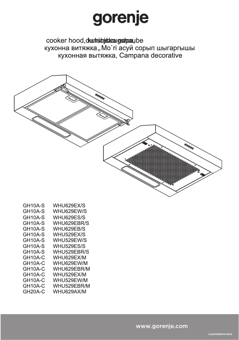 Imagen de la primera página del manual del dispositivo WHU629EW/M