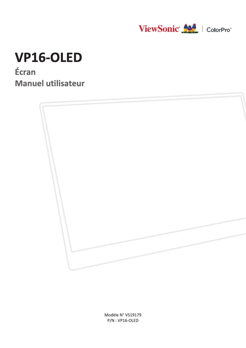 Imagen de la primera página del manual del dispositivo VP16-OLED