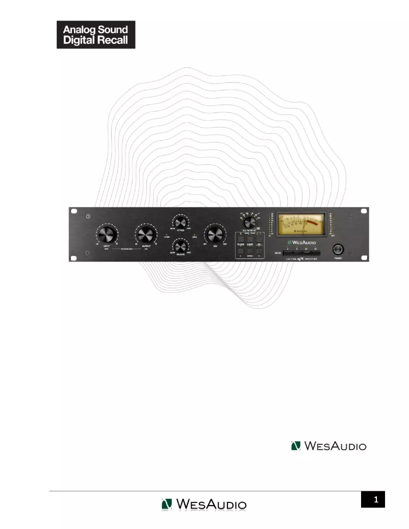 Página 1 del manual Manual de usuario WesAudio ng76