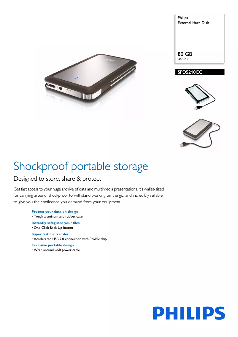 Imagen de la primera página del manual del dispositivo SPD5210CC