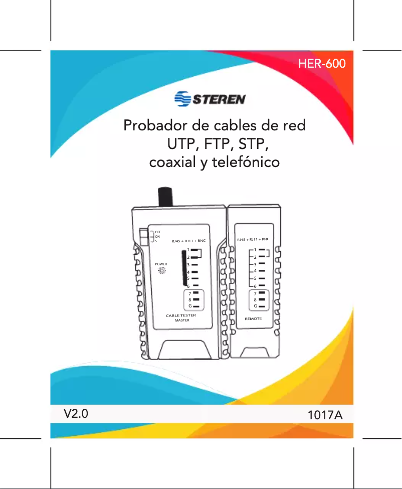 Imagen de la primera página del manual del dispositivo HER-600