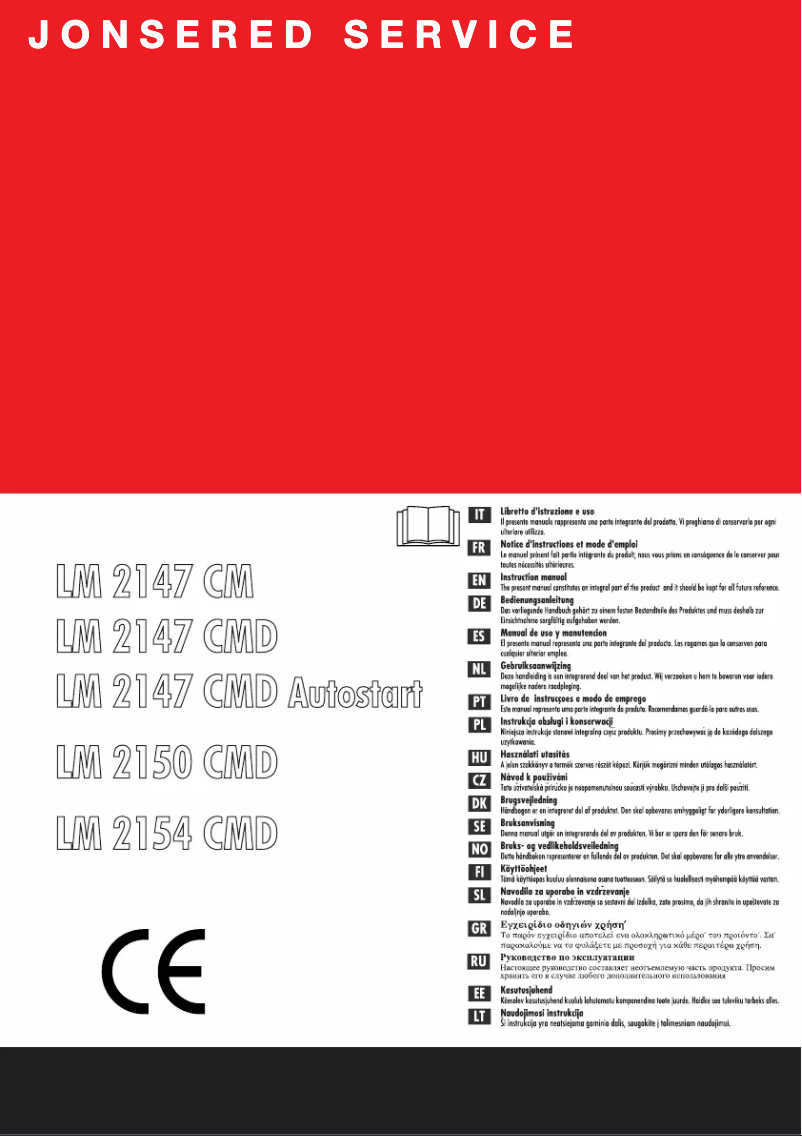 Página 1 del manual Manual de usuario Jonsered LM 2154 CMD