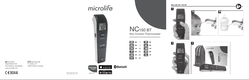 Página 1 del manual Manual de usuario Microlife NC 150 BT