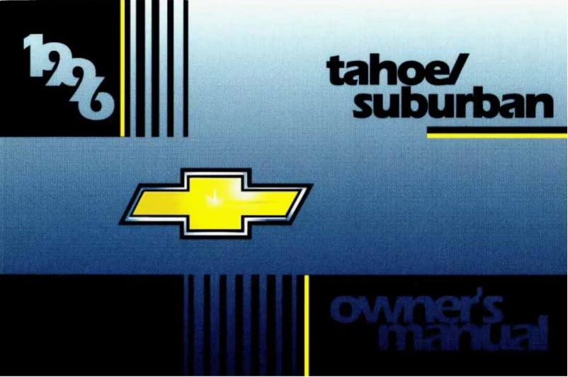 Imagen de la primera página del manual del dispositivo Tahoe (1996)