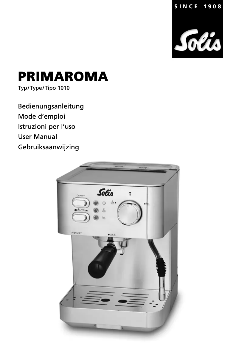 Imagen de la primera página del manual del dispositivo Primaroma