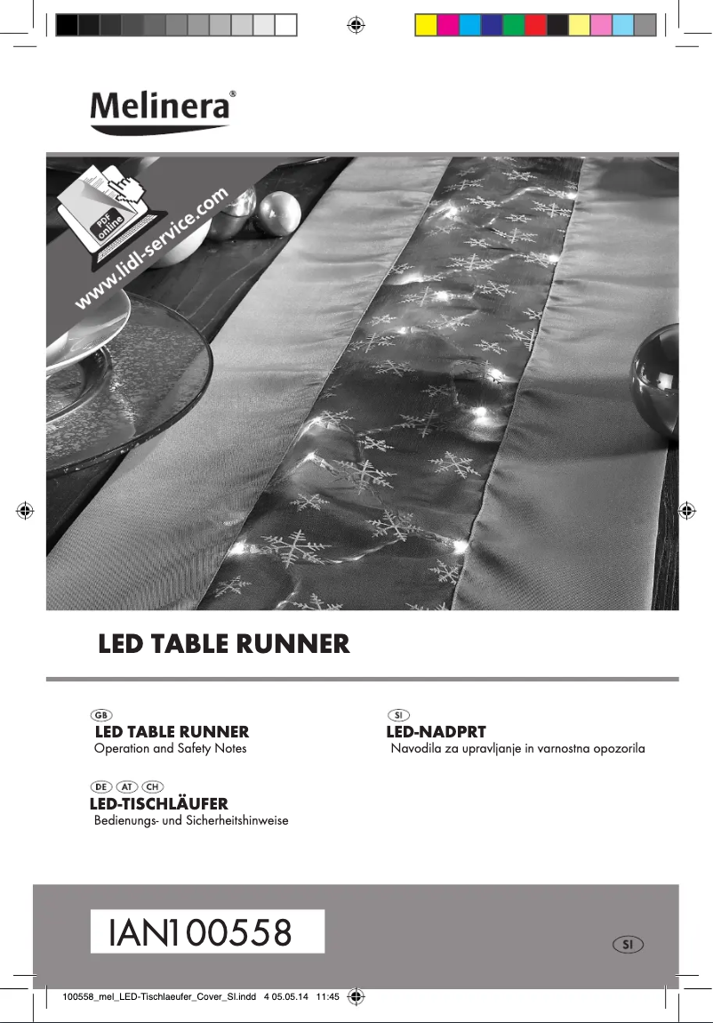 Imagen de la primera página del manual del dispositivo IAN 100558