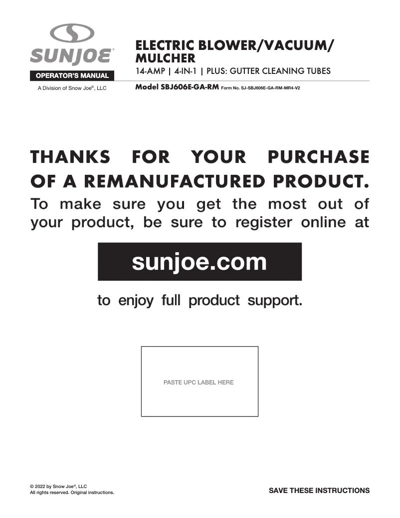 Imagen de la primera página del manual del dispositivo SBJ606E-GA-SJG-RM