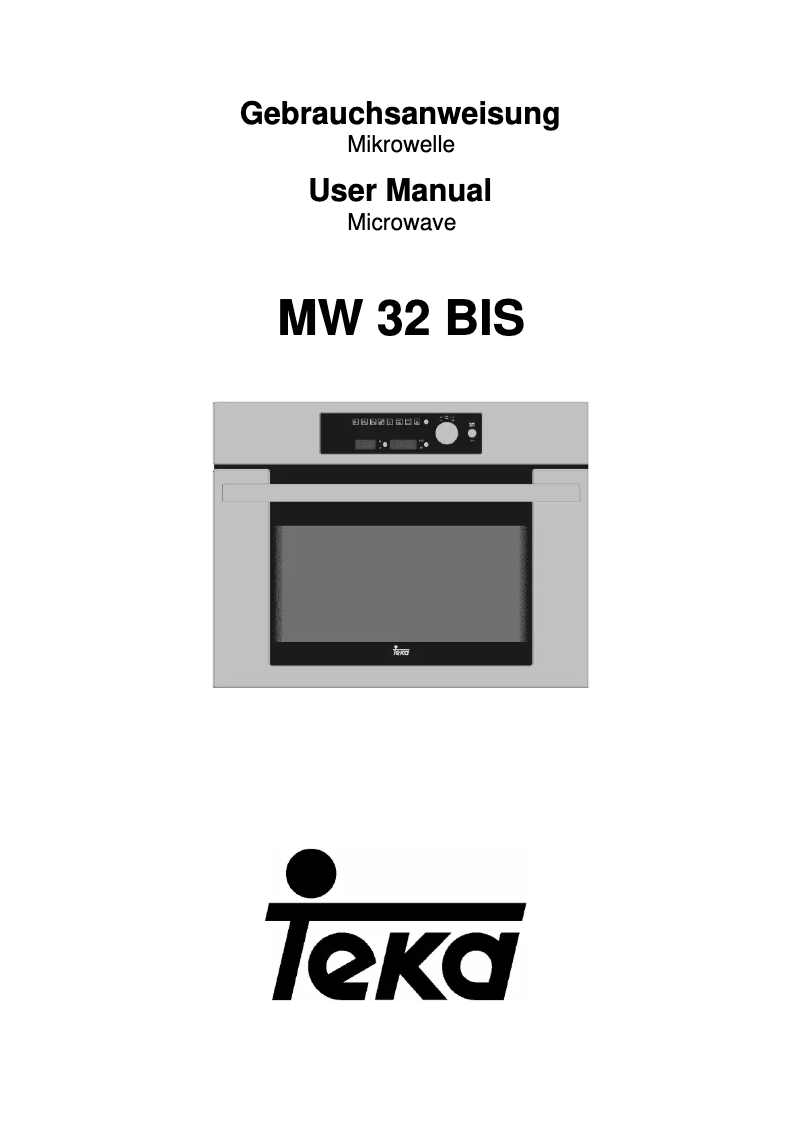 Imagen de la primera página del manual del dispositivo MW 32 BIS