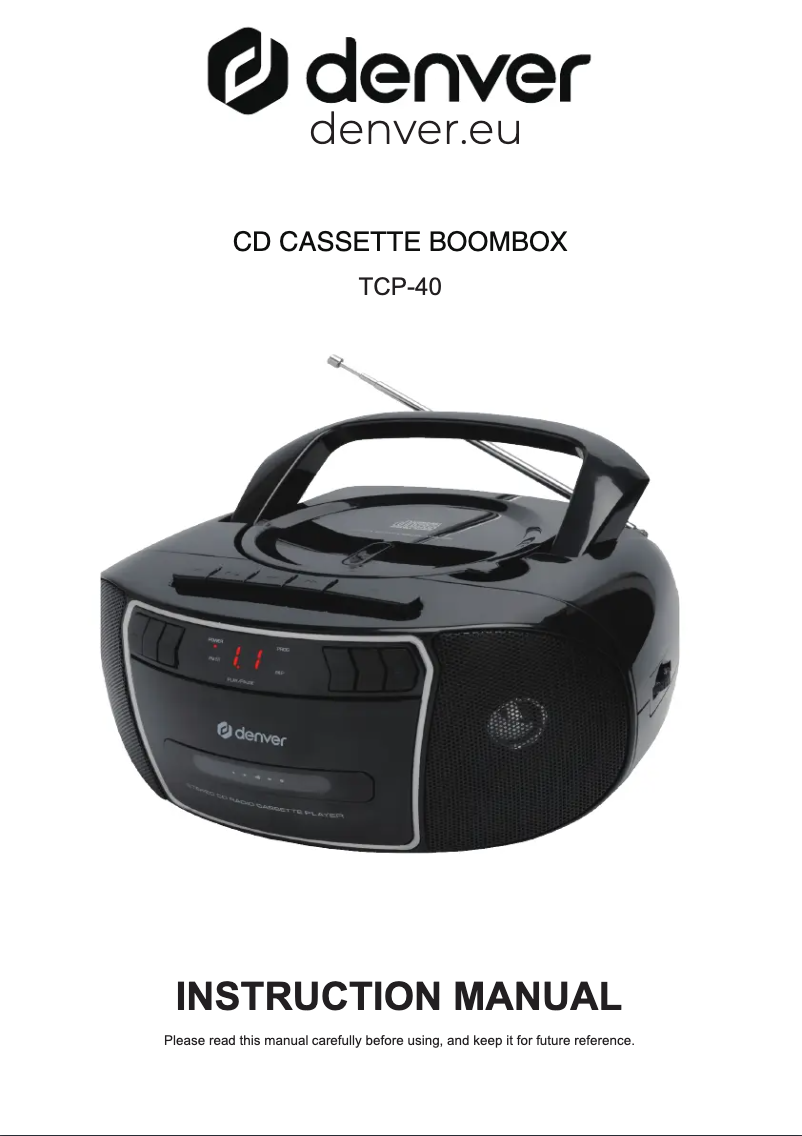 Imagen de la primera página del manual del dispositivo TCP-40