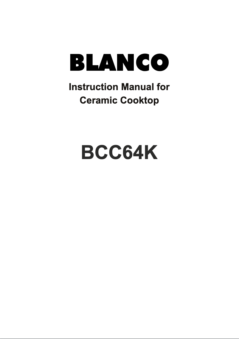 Imagen de la primera página del manual del dispositivo BCC64K