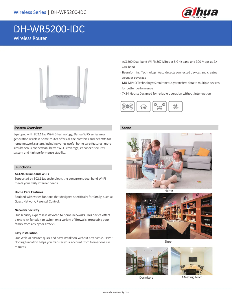 Imagen de la primera página del manual del dispositivo WR5200-IDC