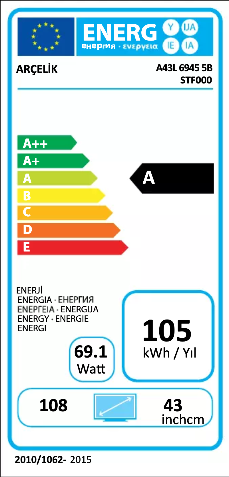 Imagen de la primera página del manual del dispositivo A43L 6945 5B