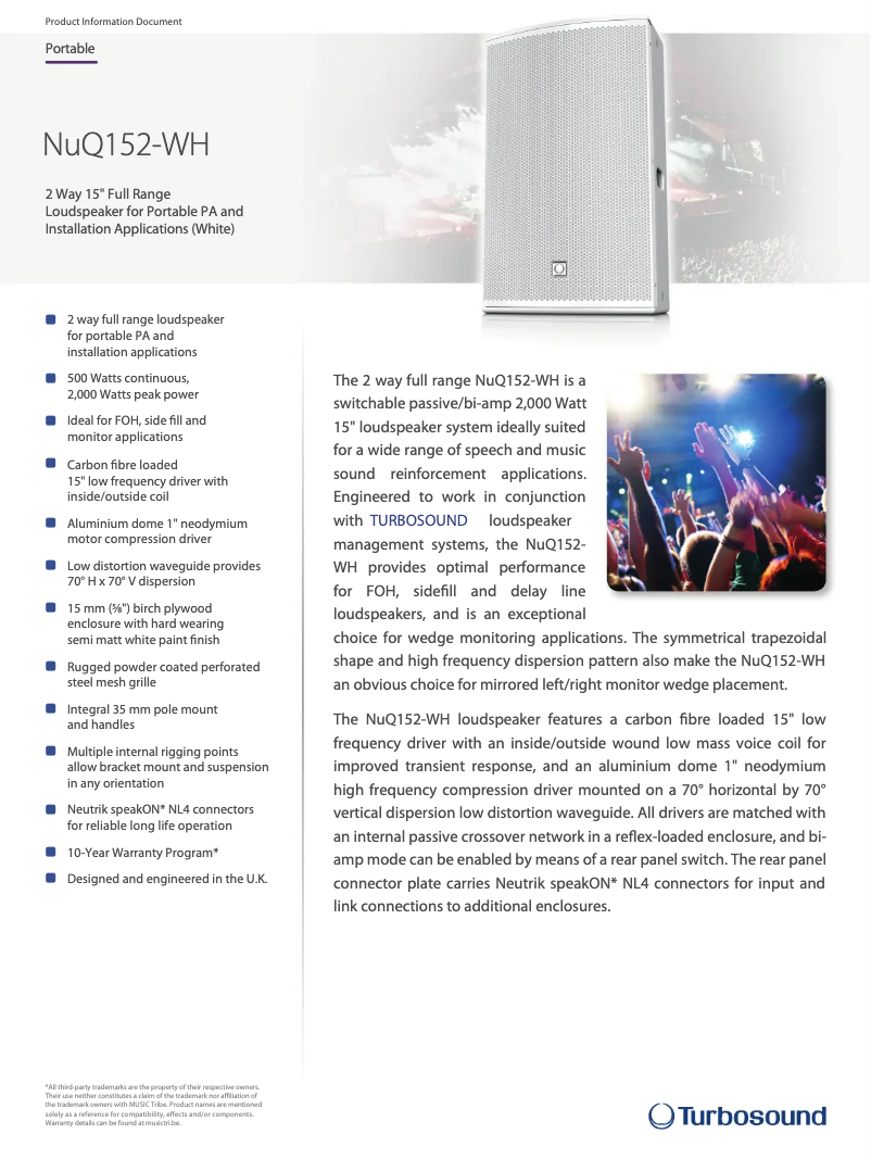 Imagen de la primera página del manual del dispositivo NuQ152