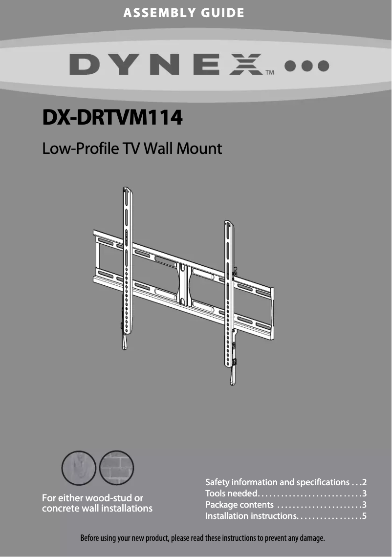 Imagen de la primera página del manual del dispositivo DX-DRTVM114