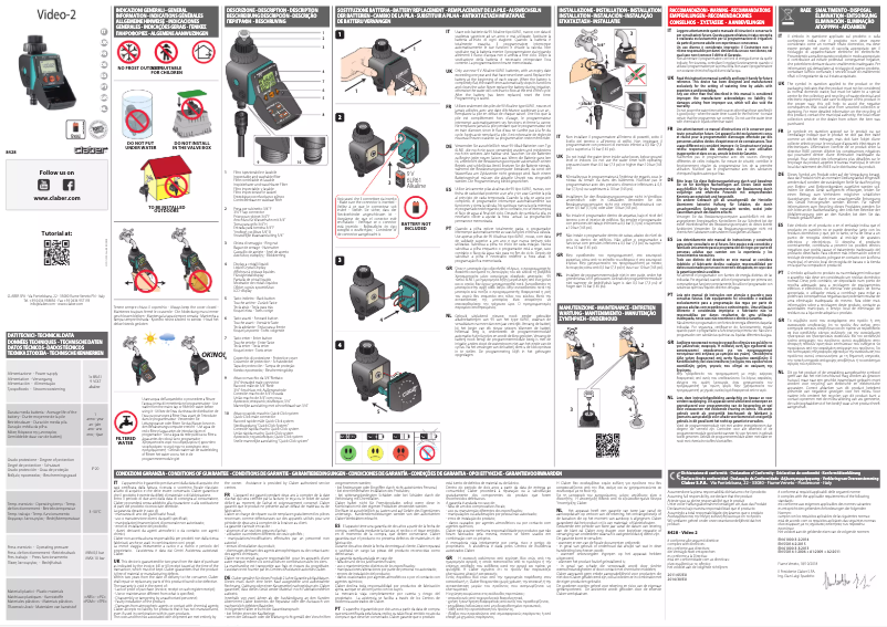 Página nº 1 - Manual de usuario Claber Aquauno Video-2 8428
