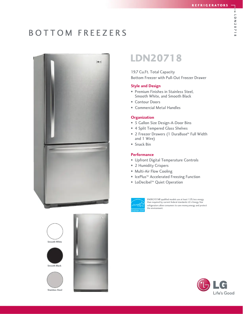 Imagen de la primera página del manual del dispositivo LDN20718SW