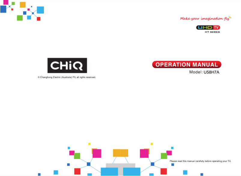 Imagen de la primera página del manual del dispositivo U58H7A