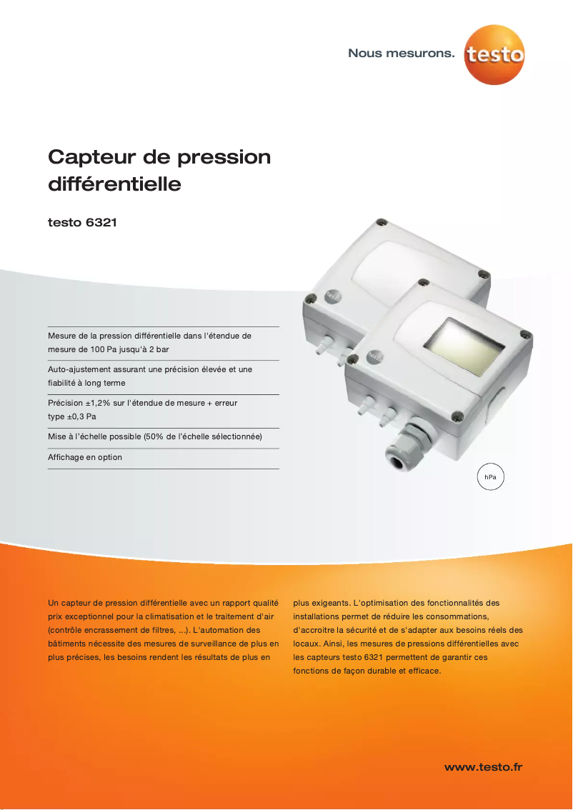 Página nº 1 - Manual de usuario Testo 6321