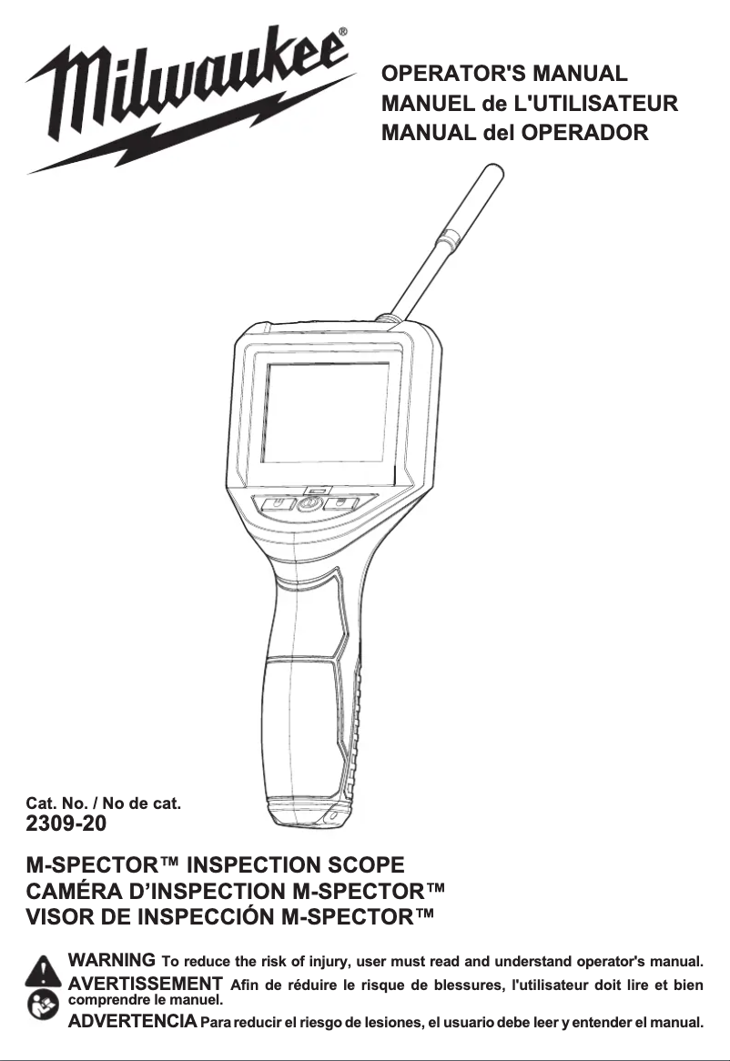 Página 1 del manual Manual de usuario Milwaukee 2309-20