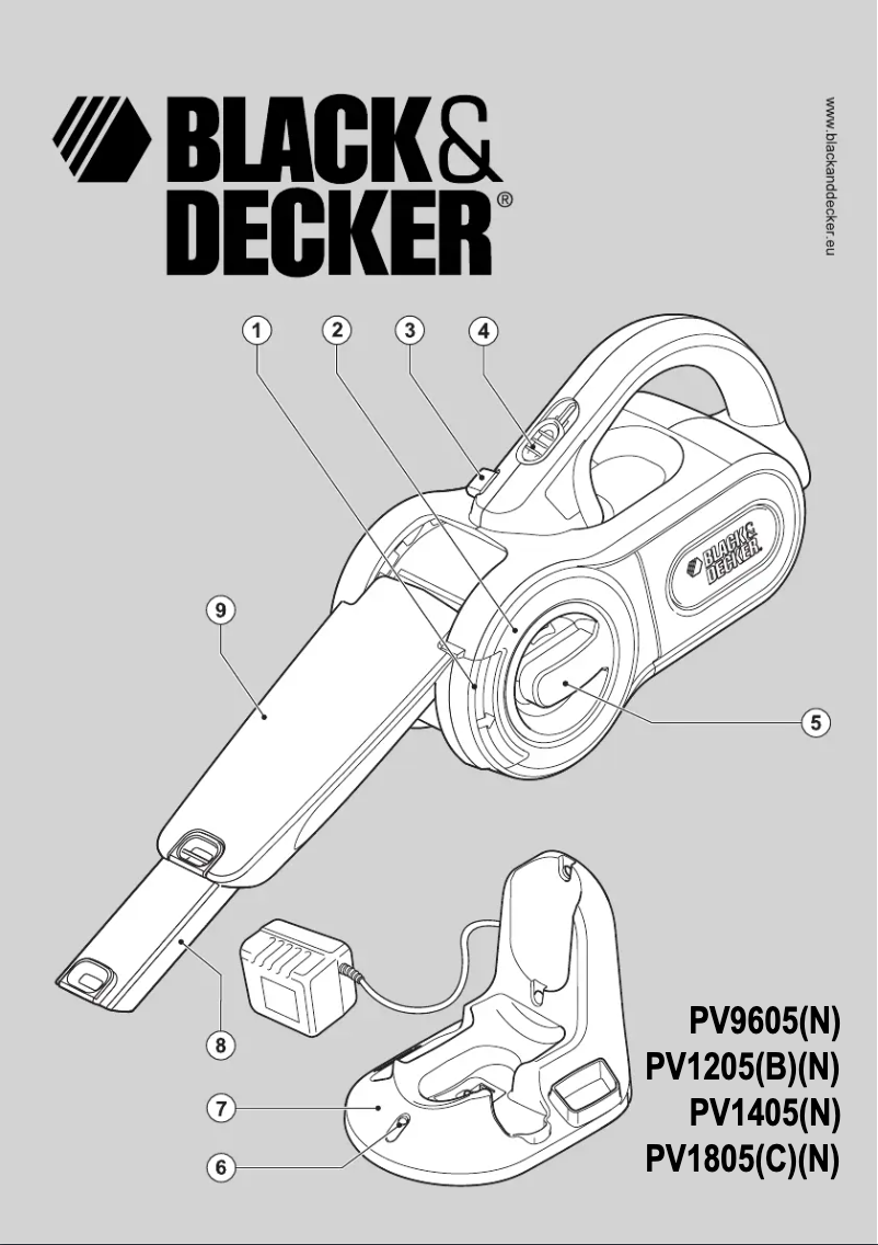 Página nº 1 - Manual de usuario Black & Decker PV1805C