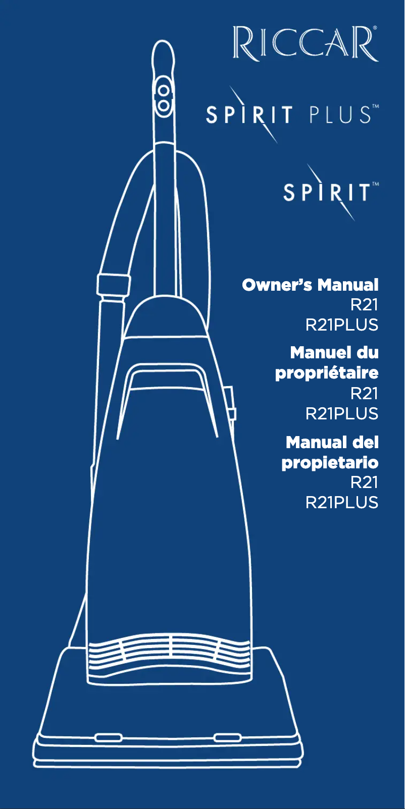 Imagen de la primera página del manual del dispositivo Spirit Plus R21PLUS