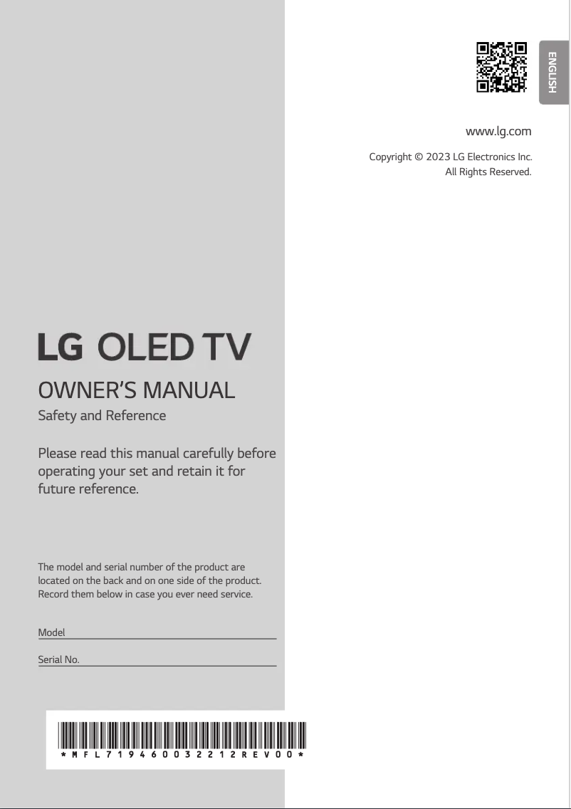 Página 1 del manual Manual de usuario LG OLED55C36LC