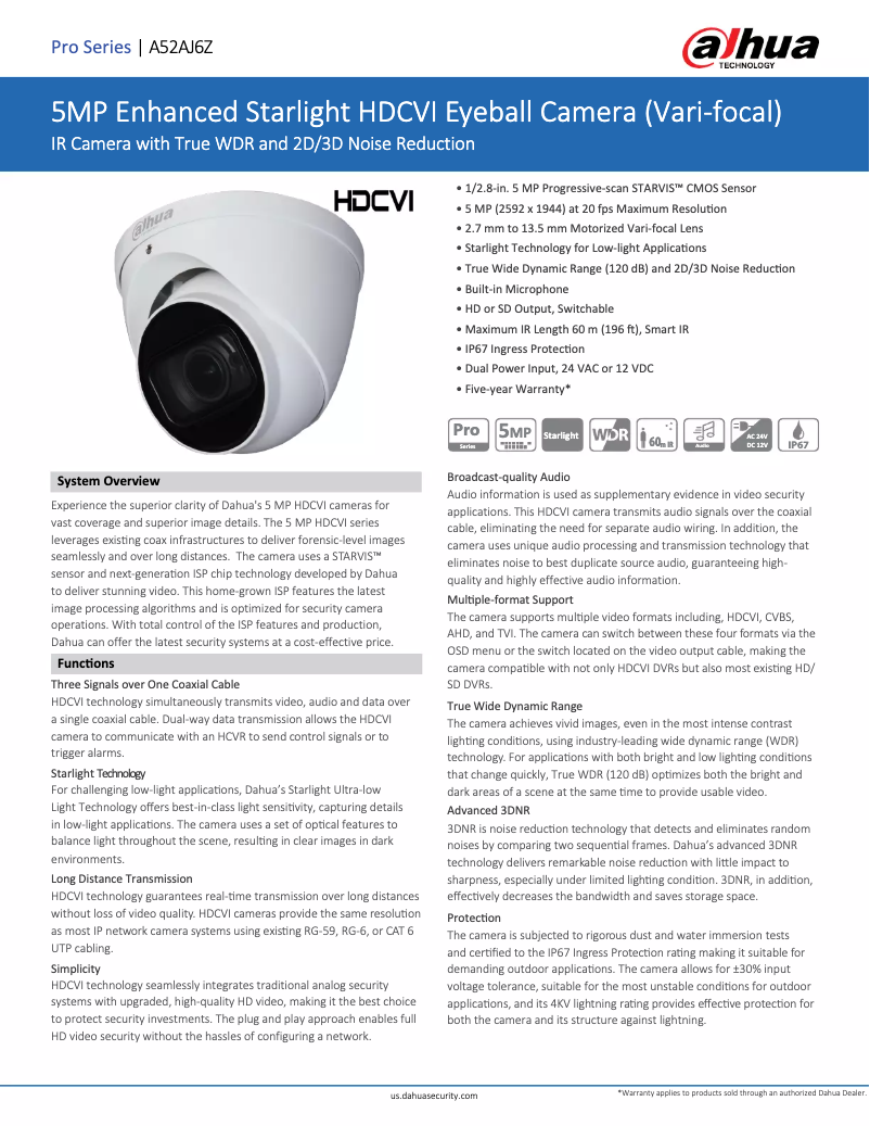 Imagen de la primera página del manual del dispositivo A52AJ6Z