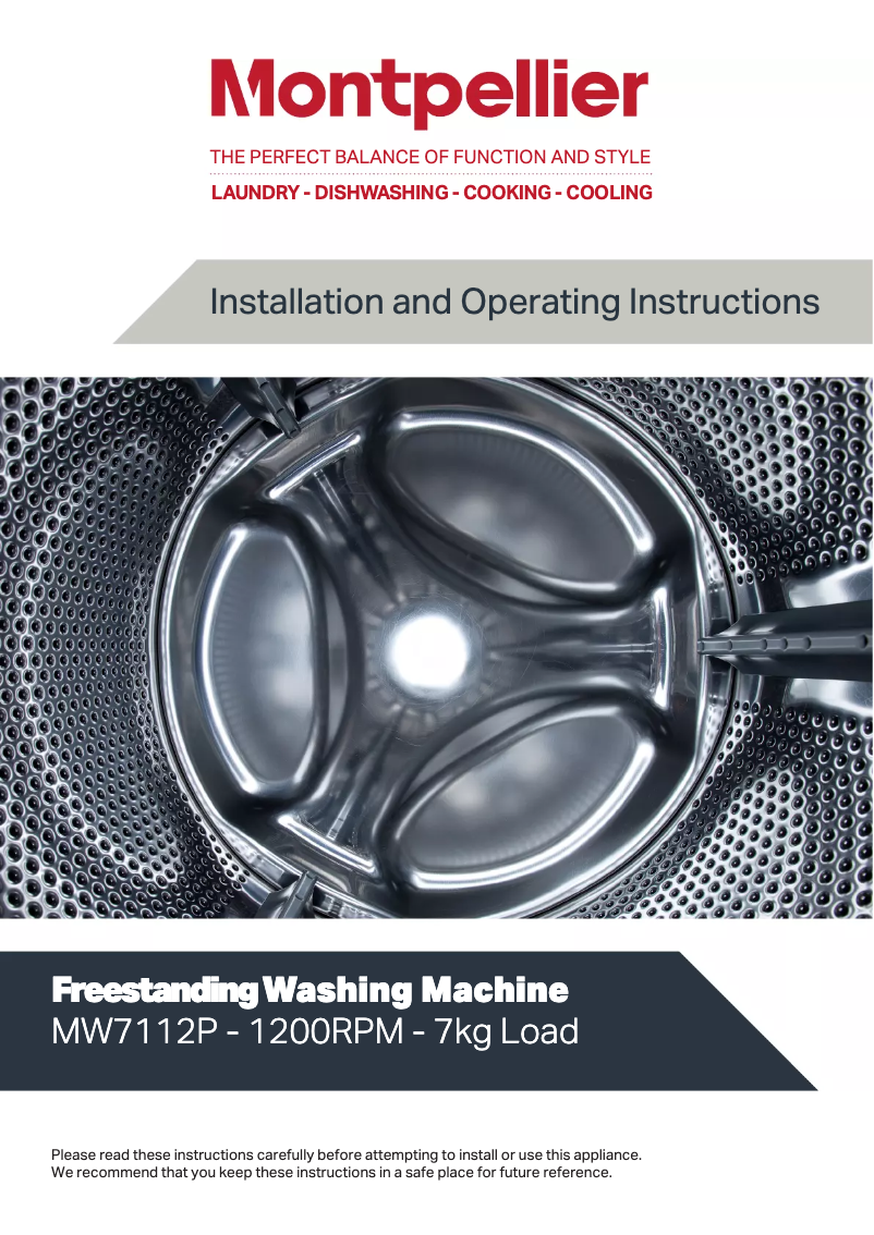 Imagen de la primera página del manual del dispositivo MW7112P