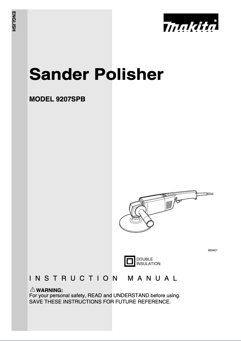 Página 1 del manual Manual de usuario Makita 9207SPB