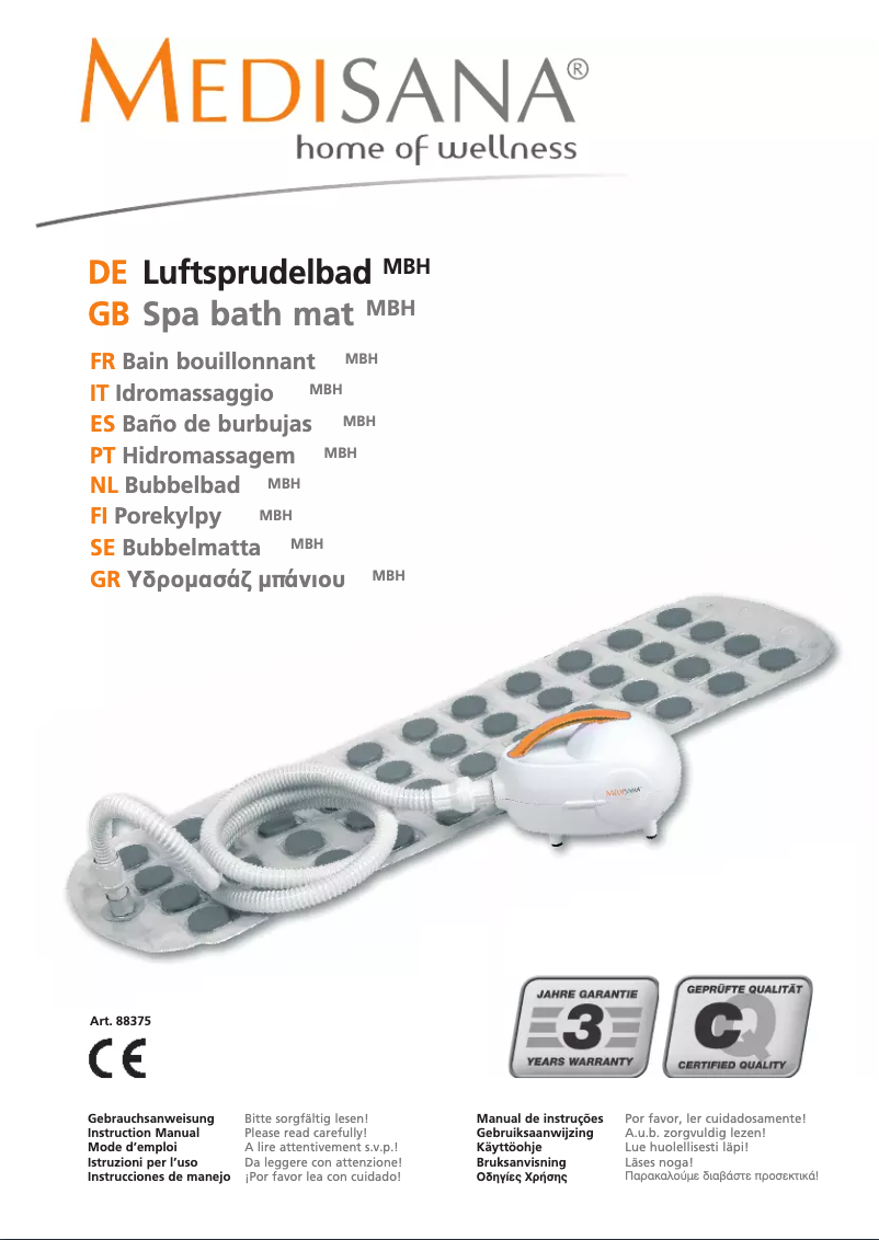 Página nº 1 - Manual de usuario Medisana 88379