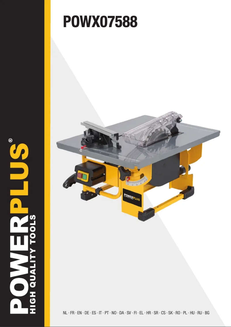 Imagen de la primera página del manual del dispositivo POWX07588