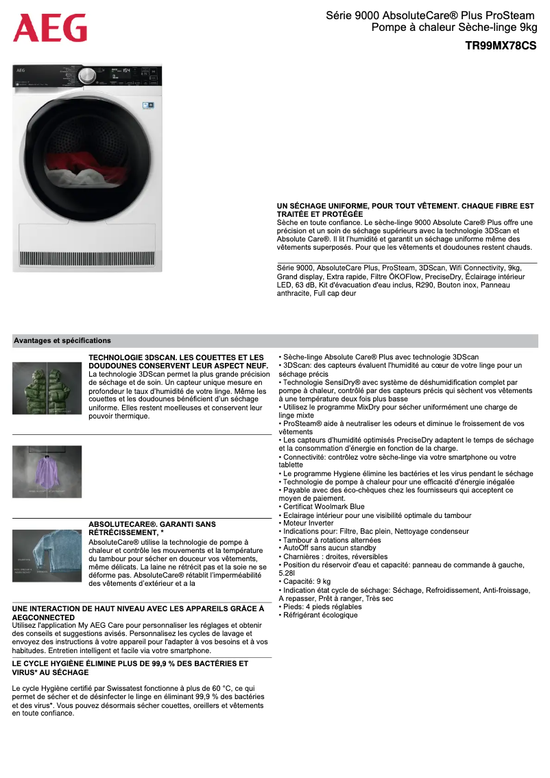 Imagen de la primera página del manual del dispositivo TR99MX78CS