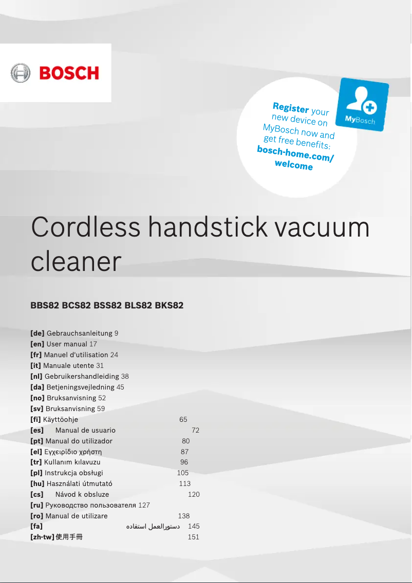 Página nº 1 - Manual de usuario Bosch BCS8214ANM