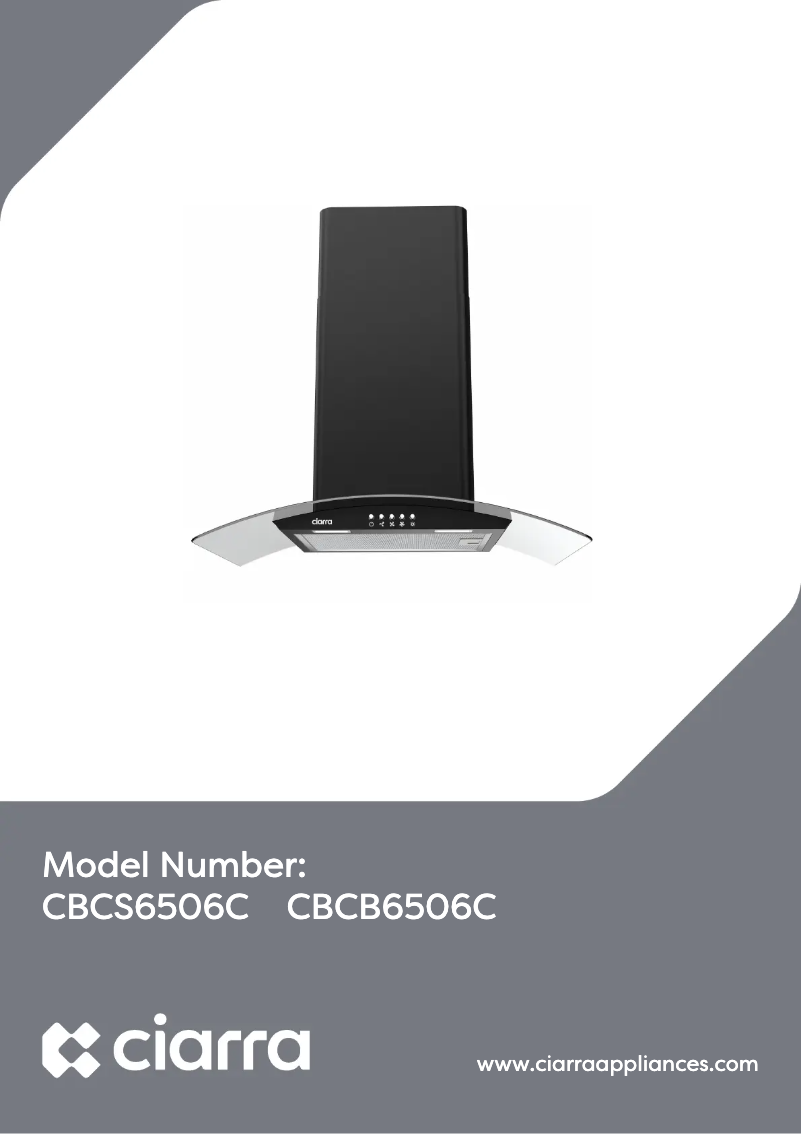 Página 1 del manual Manual de usuario Ciarra CBCB6506C