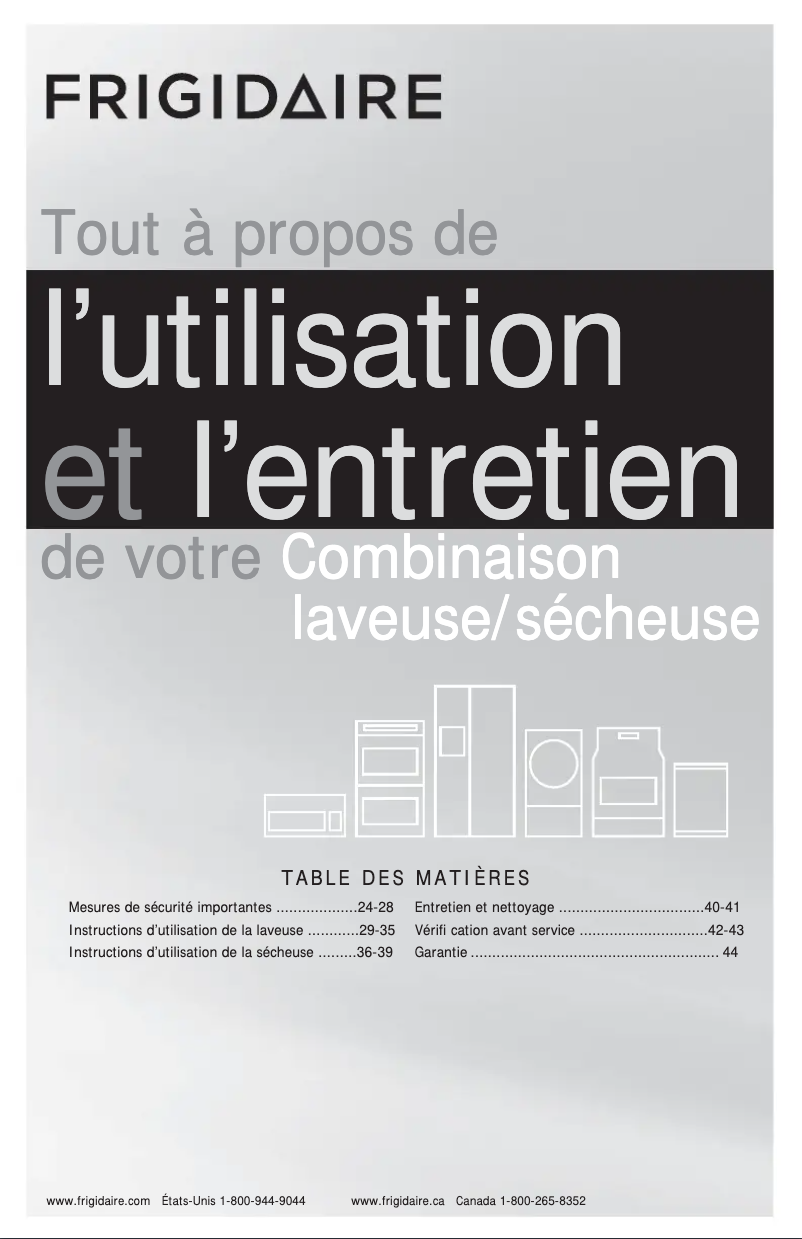 Imagen de la primera página del manual del dispositivo FFLG4033QW