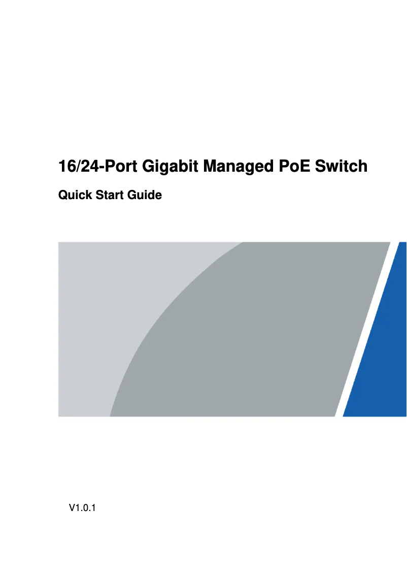 Página 1 del manual Guía de inicio rápido Dahua Technology PFS4218-16GT2GF-190