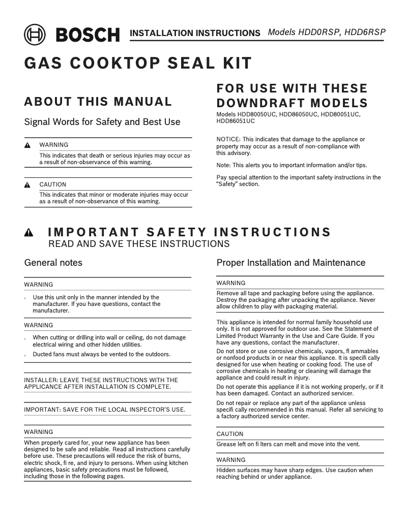 Imagen de la primera página del manual del dispositivo HDD6RSP
