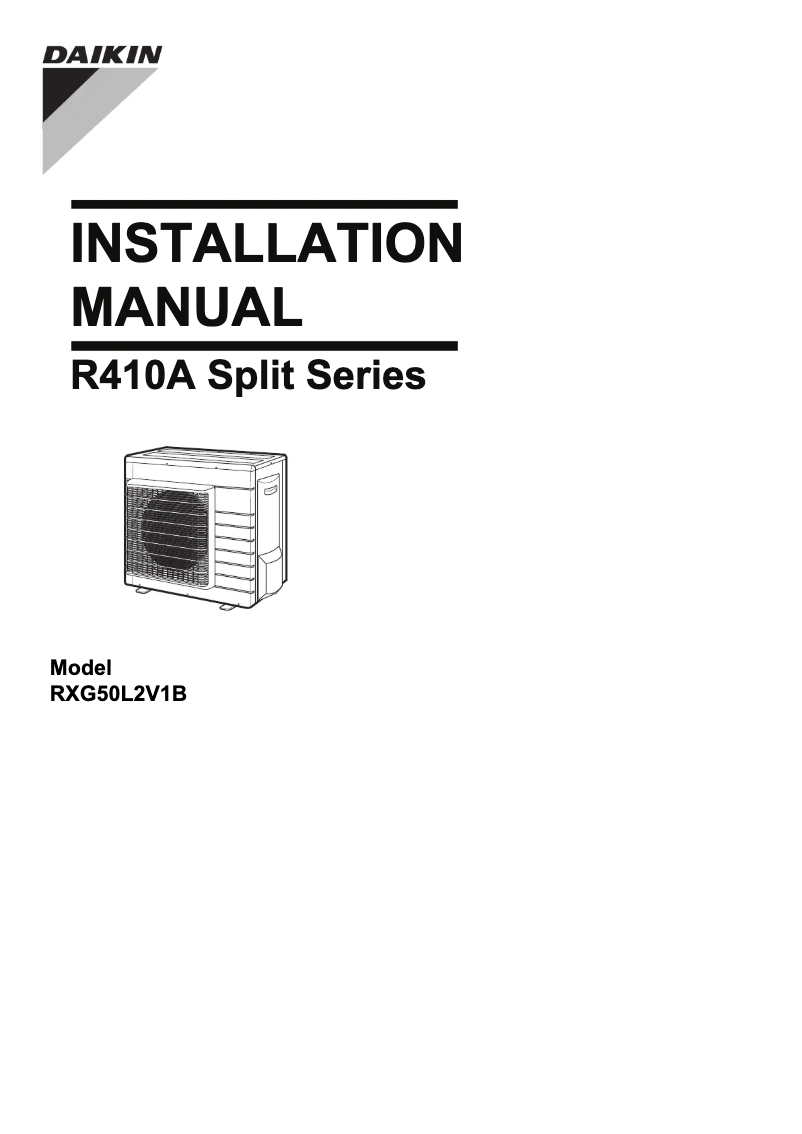 Página nº 1 - Manual de usuario Daikin RXG25L2V1B