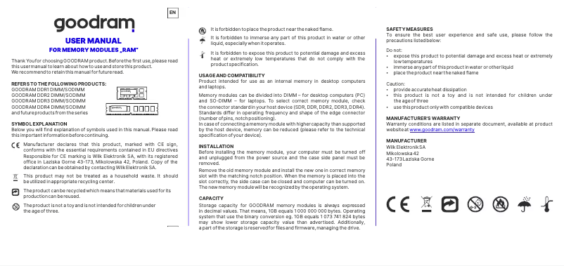 Imagen de la primera página del manual del dispositivo IRP-3600D4V64L17S/8G