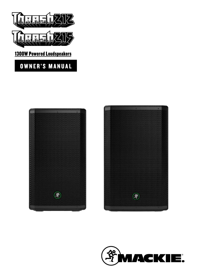Página 1 del manual Manual de usuario Mackie Thrash 212