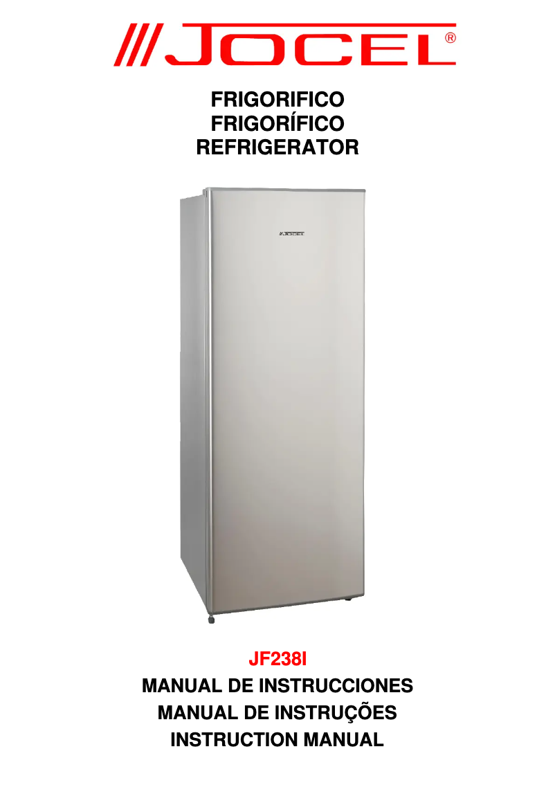 Imagen de la primera página del manual del dispositivo JF238I