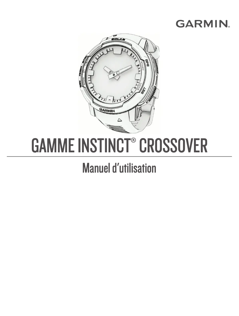 Imagen de la primera página del manual del dispositivo Instinct Crossover