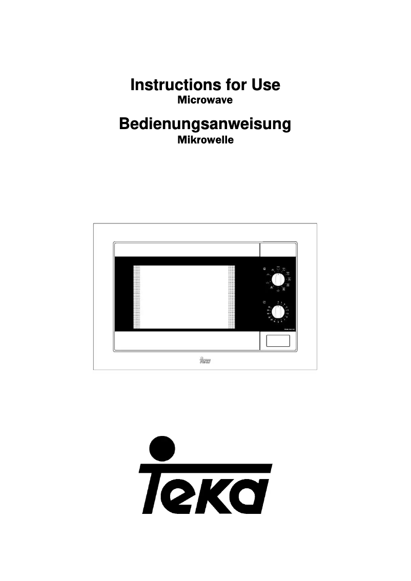 Página 1 del manual Manual de usuario Teka TMW 20.2 BI