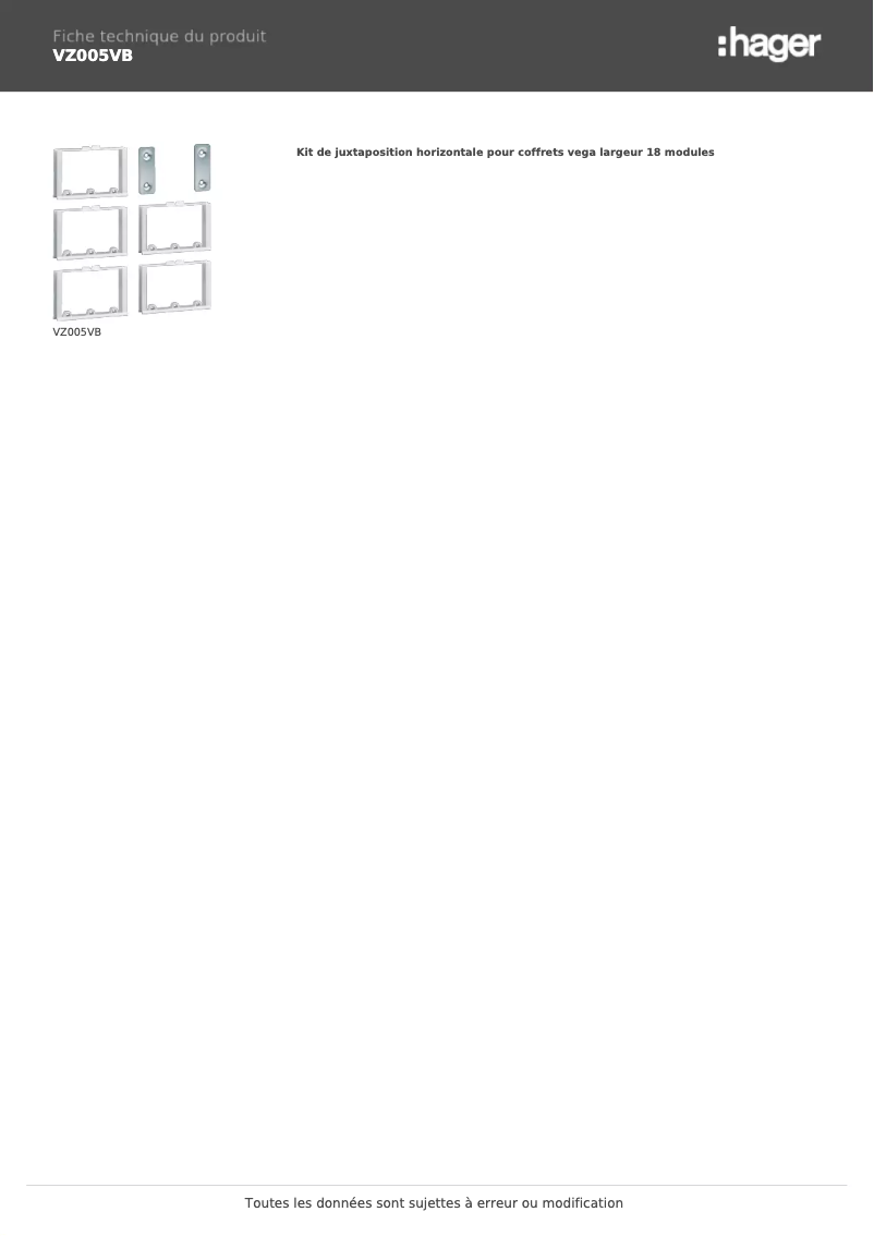 Imagen de la primera página del manual del dispositivo VZ005VB