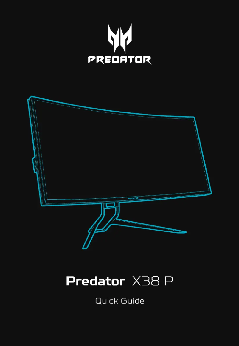 Imagen de la primera página del manual del dispositivo Predator X38